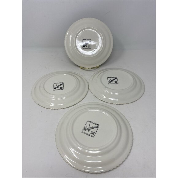 Harkerware Corinthian Teal Green 6” Bread Plates Set Of 4 - Picture 5 of 8